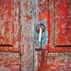 Full frame shot of metal door