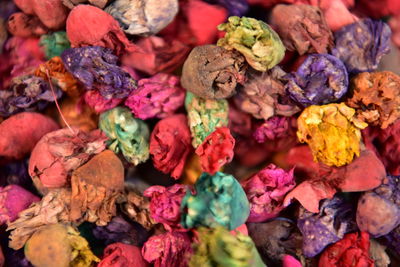 Full frame shot of multi colored vegetables for sale in market