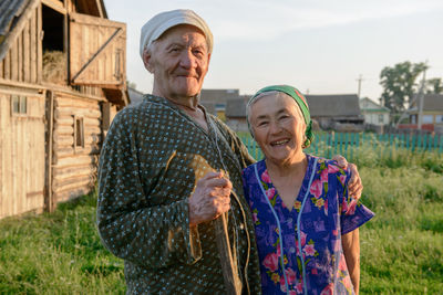 Portrait of a smiling young couple