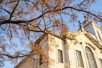 Low angle view of building against sky