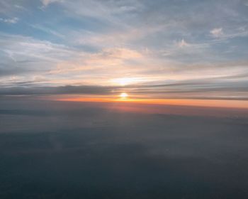 Scenic view of sky at sunset