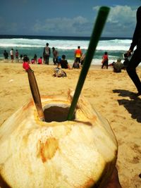 Group of people on beach