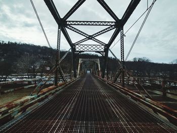 Old train bridge from wheeling island to ohio