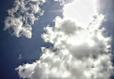 Low angle view of clouds in sky