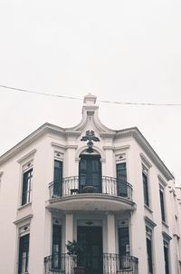 Low angle view of building against clear sky