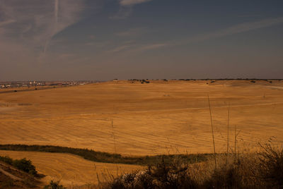 Scenic view of landscape against sky
