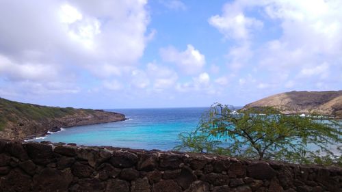 Scenic view of sea against sky