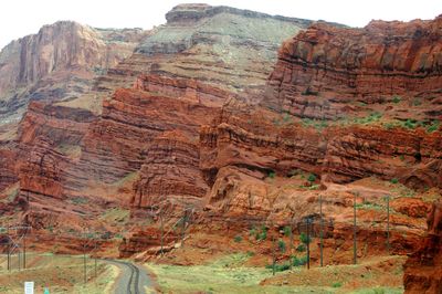 Scenic view of rock formations