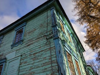 Low angle view of building against sky