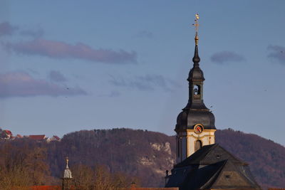 Low angle view of building against sky