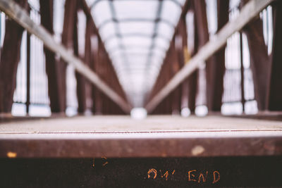 Text on bridge