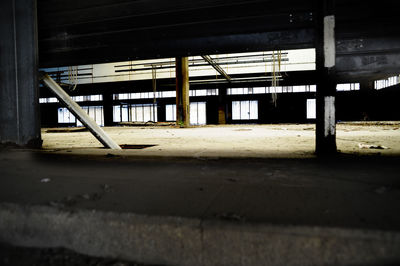 Interior of abandoned building