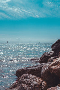 Scenic view of sea against sky