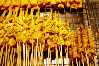 Close-up of vegetables for sale at market