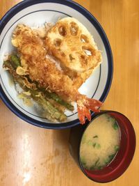 Close-up of food in bowl on table