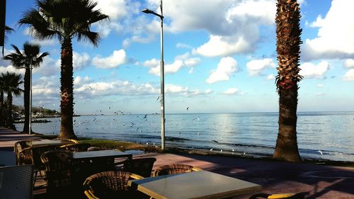 Scenic view of sea against sky