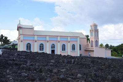 Low angle view of building against sky