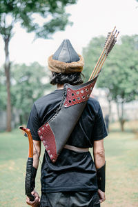 Boy getting ready to shoot