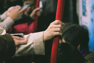 People in bus