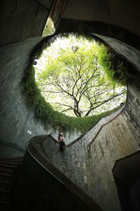 Lady at fort canning park singapore