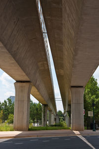 Low angle view of elevated road