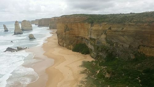 Scenic view of rock formations