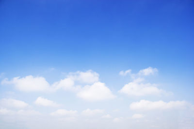 Low angle view of clouds in blue sky