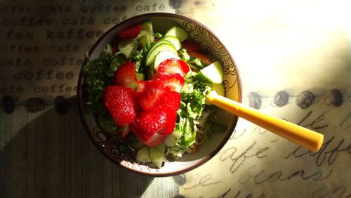 Close-up of fruits in bowl