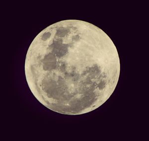 Low angle view of moon in sky