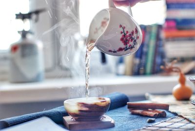 Close-up of drink on table