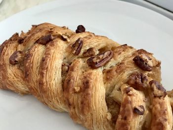 Close-up of bread on plate