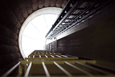 View of spiral staircase