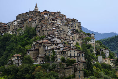 Low angle view of buildings against sky