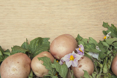 Close-up of fruits on table