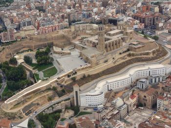 High angle view of cityscape