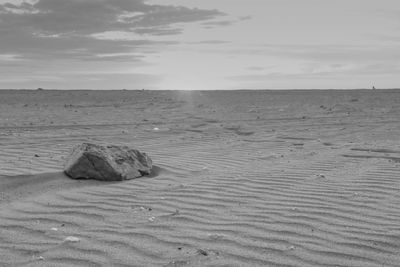 Scenic view of desert against sky