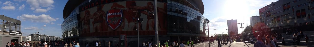 People walking in city