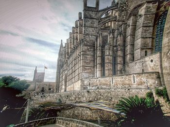 Low angle view of historical building