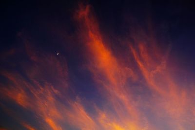 Low angle view of sky at night