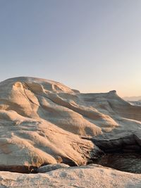 Scenic view of desert against sky