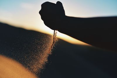 Scenic view of sky at sunset
