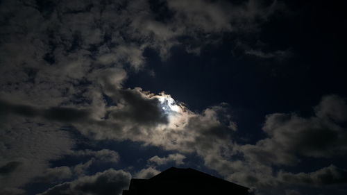 Low angle view of storm clouds in sky