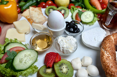 Close-up of fruits on table