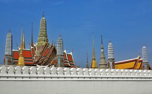 View of temple against clear sky