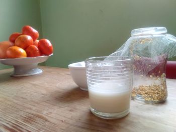 Close-up of drink on table