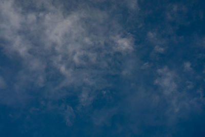 Low angle view of clouds in sky