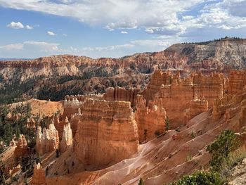 Rock formations against sky