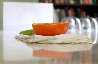 Close-up of bread in container