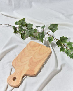 High angle view of food on table