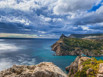 Scenic view of sea against sky